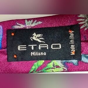 ETRO MILANO FLORAL SILK TIE